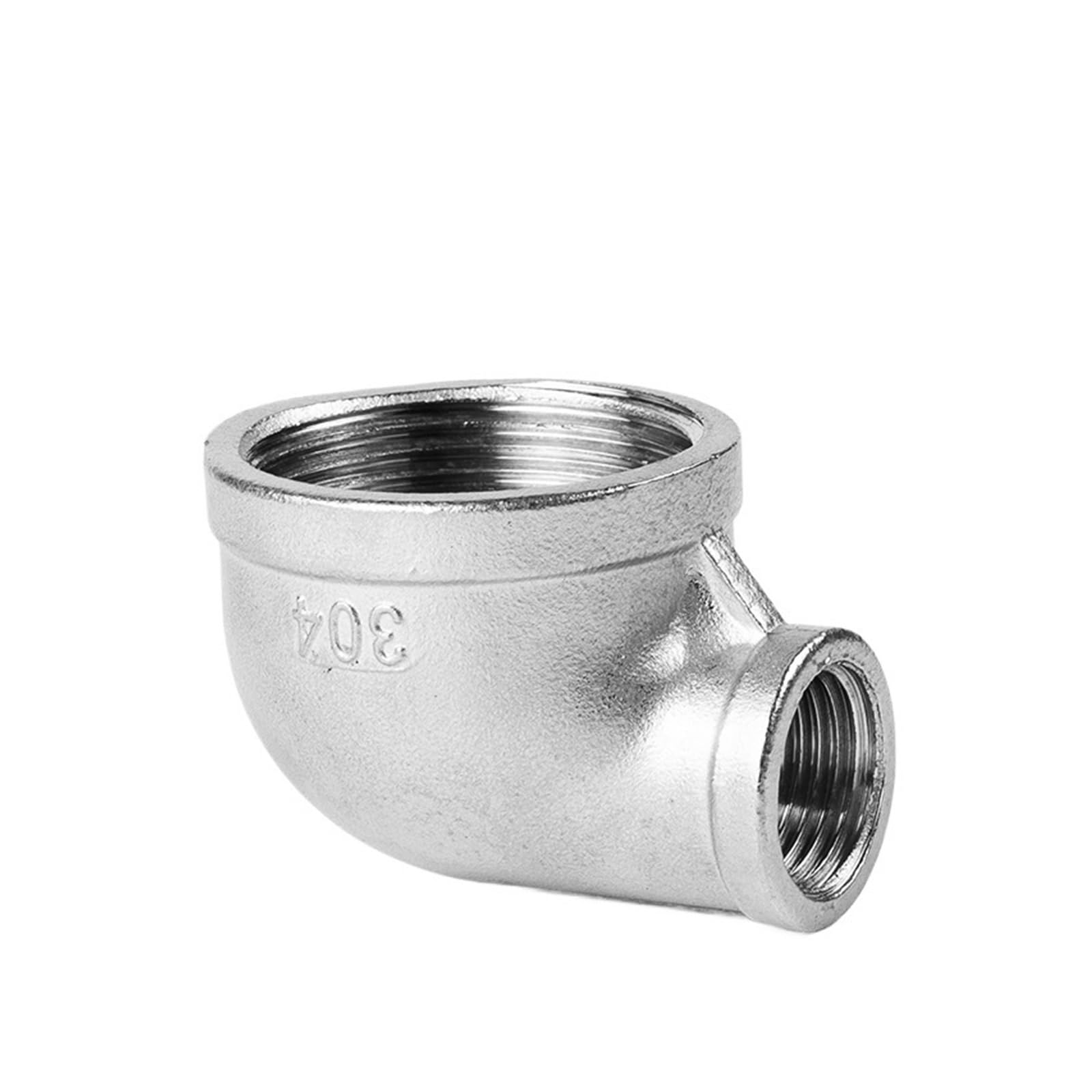 Accesorios de codo, conector de tubería de agua roscado reductor de cabeza grande y pequeña con alambre interior de acero inoxidable 304, accesorios de plomería G1/4 (G3/4*G1/2)(G11/4*G1/2)