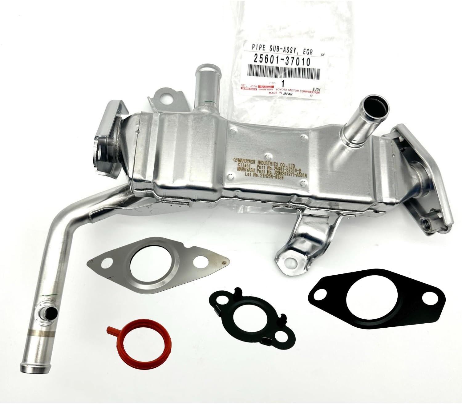 Genuine 25601-37010 EGR with Cooler Pipe Sub-Assembly and Gaskets 25628-28010 25627-37010 25634-37030 25685-37010 for Lexus CT200h For 2010-2015 Toyota Prius