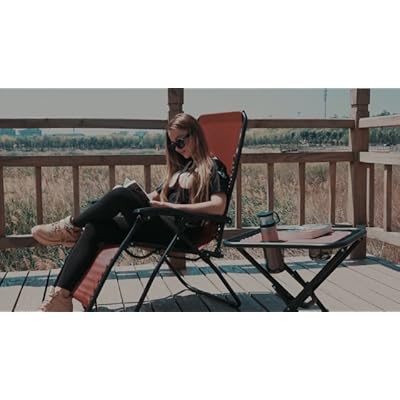 Mecor 3PC Zero Gravity Chair Set, Outdoor Patio Folding Lounge Recliner with Side Table for Beach, Yard, Camping and… 61dl7xWNXYL