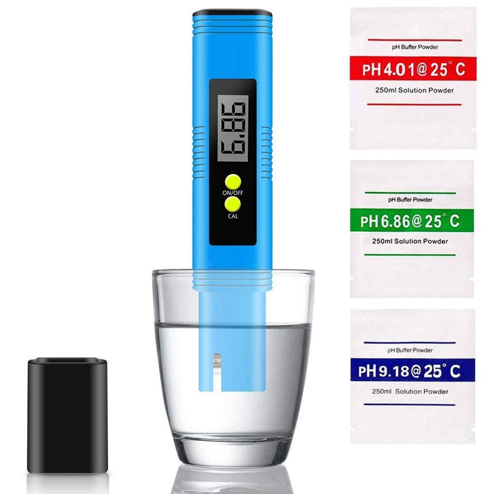 DagoshPH Meter, Digital Tester, Meter for Water, High Accuracy 0.01 Water Quality Tester with 0-14 Measurement Range, Mini Aquarium, Swimming Pool, Drinking, Blue
