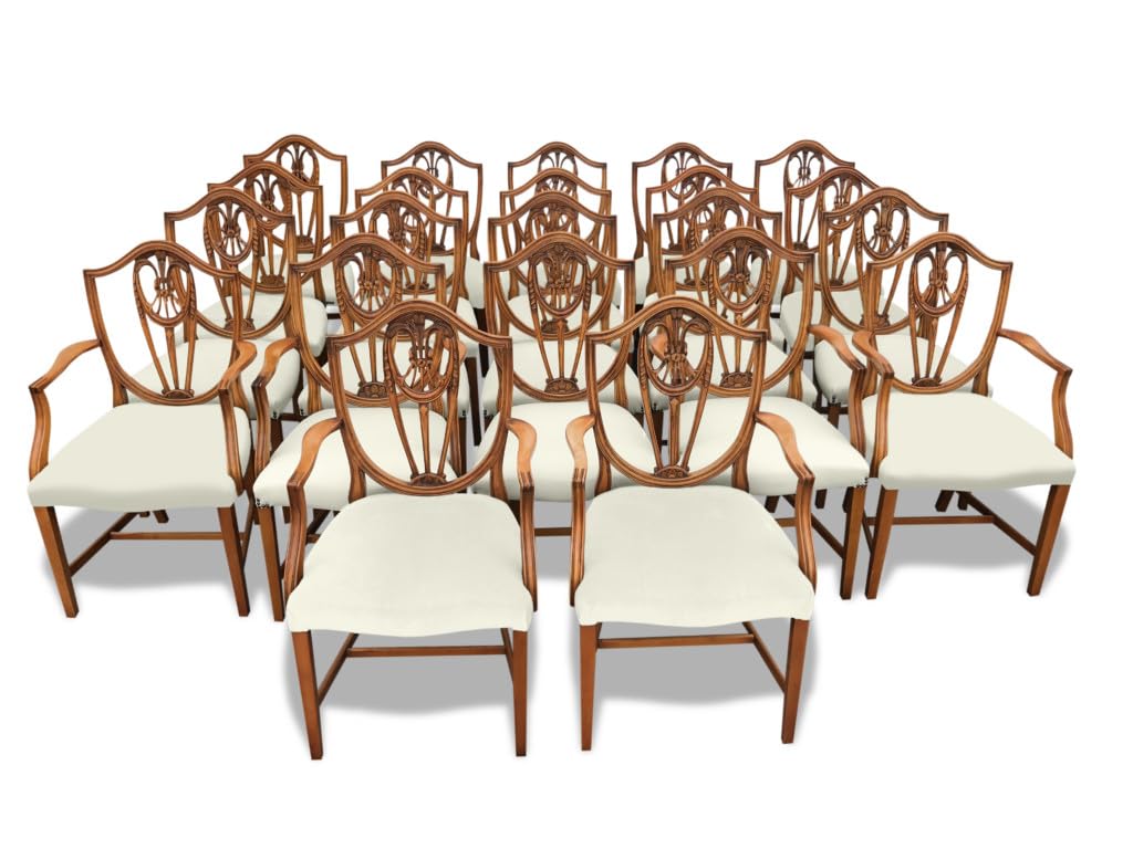 Chaises de salle à manger Prince de Galles rembourrées dossier ergonomique