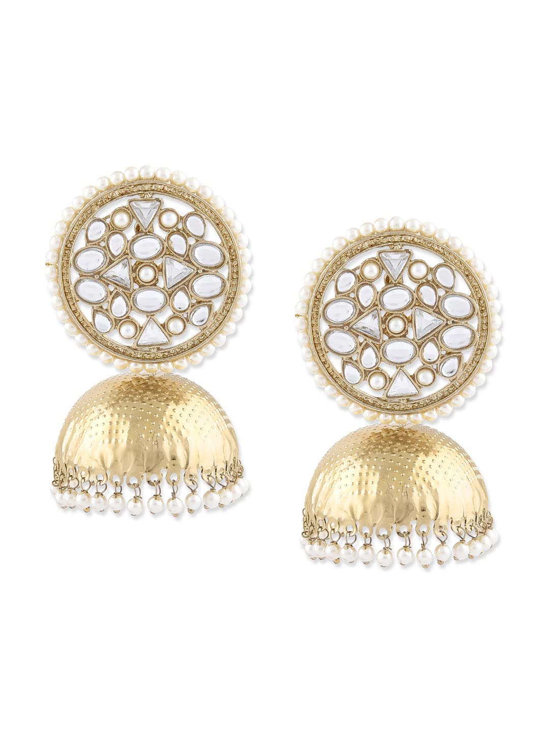 See full amazon price history chart for Zaveri Pearls Antique Gold Tone Enchanting Kundan Jhumki Earring For Women-ZPFK9347 Zaveri Pearls Antique Gold Tone Enchanting Kundan Jhumki Earring For Women-ZPFK9347 (B084JFJ1RM) Amazon Price History, Amazon Price Tracker