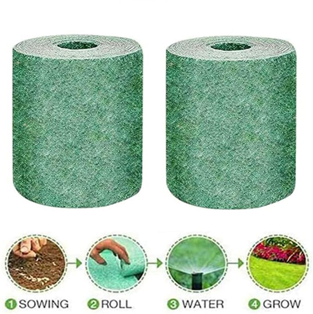 Stuoie Biodegradabili per Ingresso Tappeto Erba 10Mx0.2M Giardinaggio