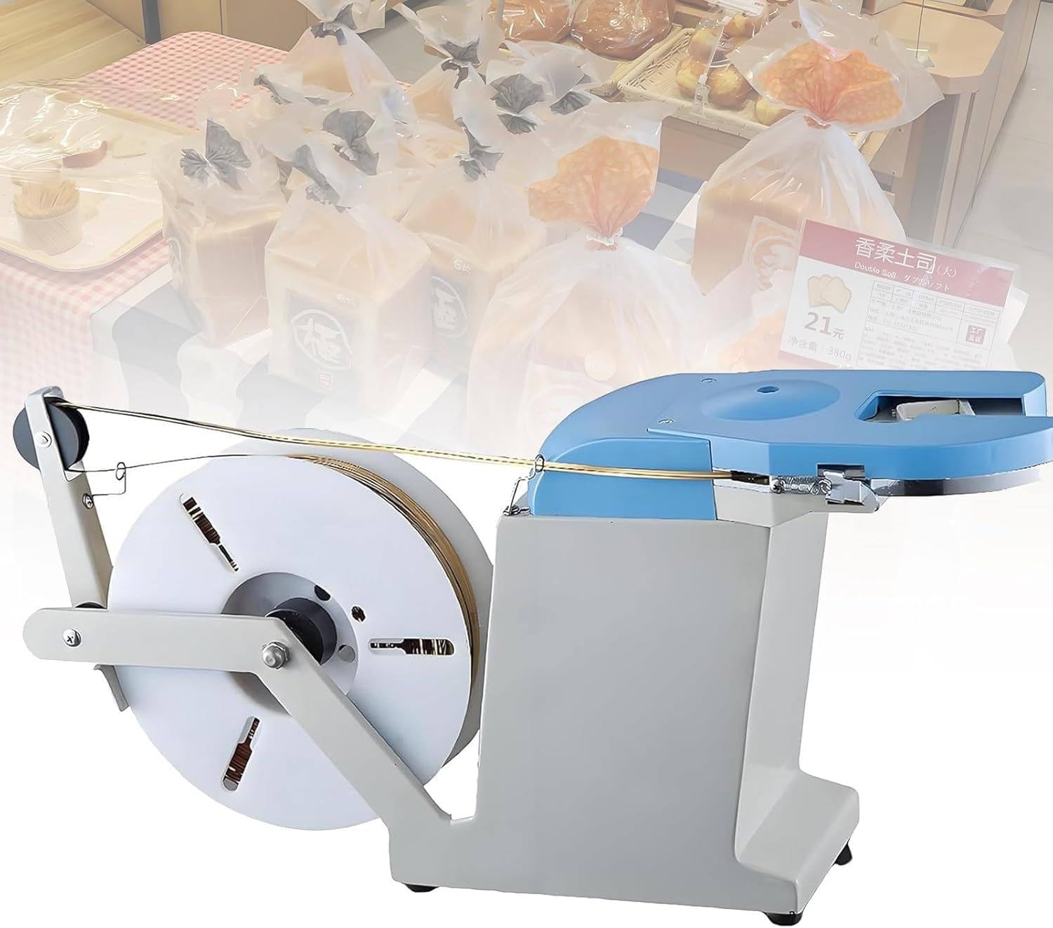 Automatyczna maszyna do wiązania twist, komercyjny sprzęt do wiązania chleba, zabawek i wiązek przewodów, skuteczne wiązanie skręcane dla supermarketów i firm
