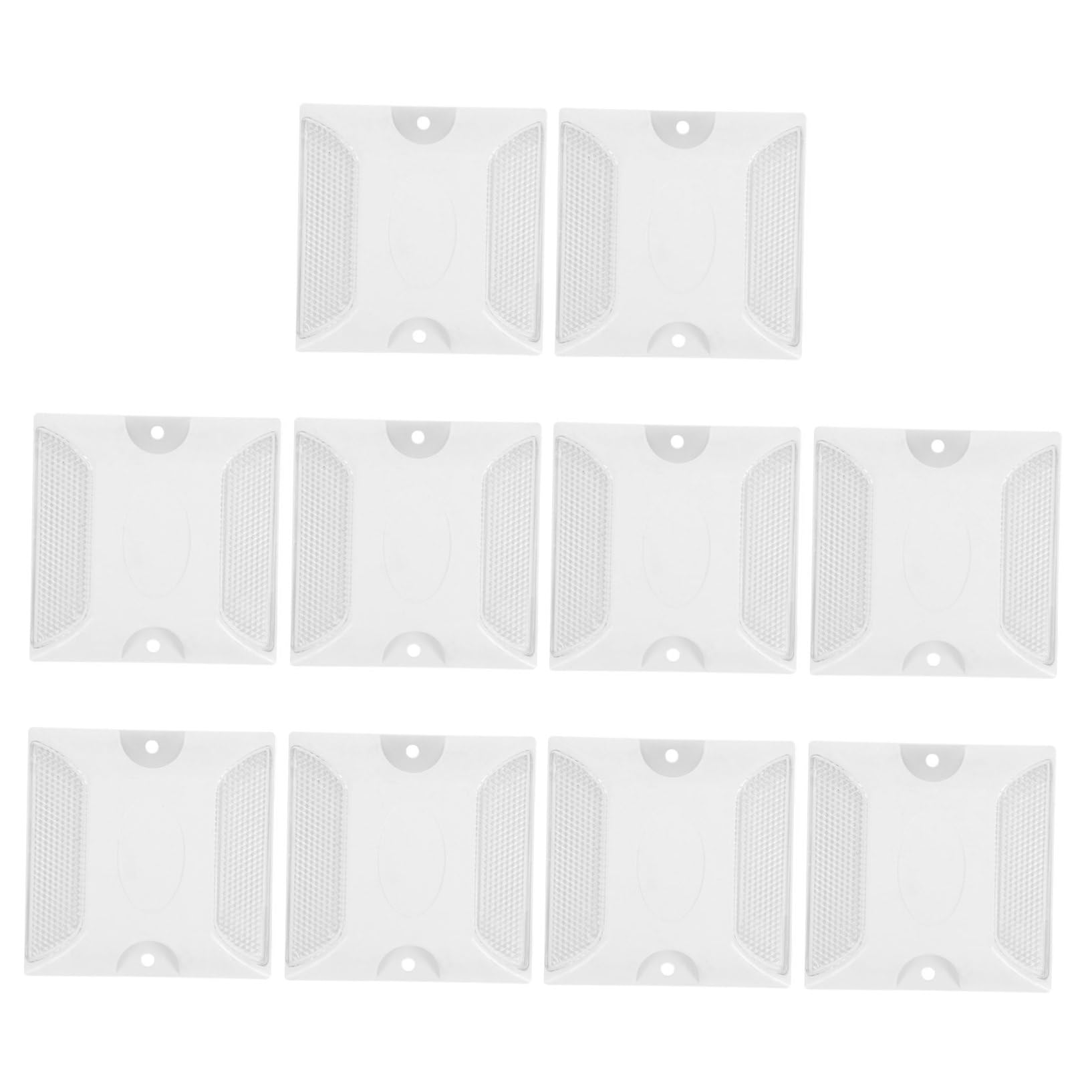 POPETPOP 3 series Reflectores De Pernos Para Asfalto Pernos Reflectantes Para Carretera Marcadores Reflectantes Para Asfalto Reflectores De Seguridad 10 piezas x 3
