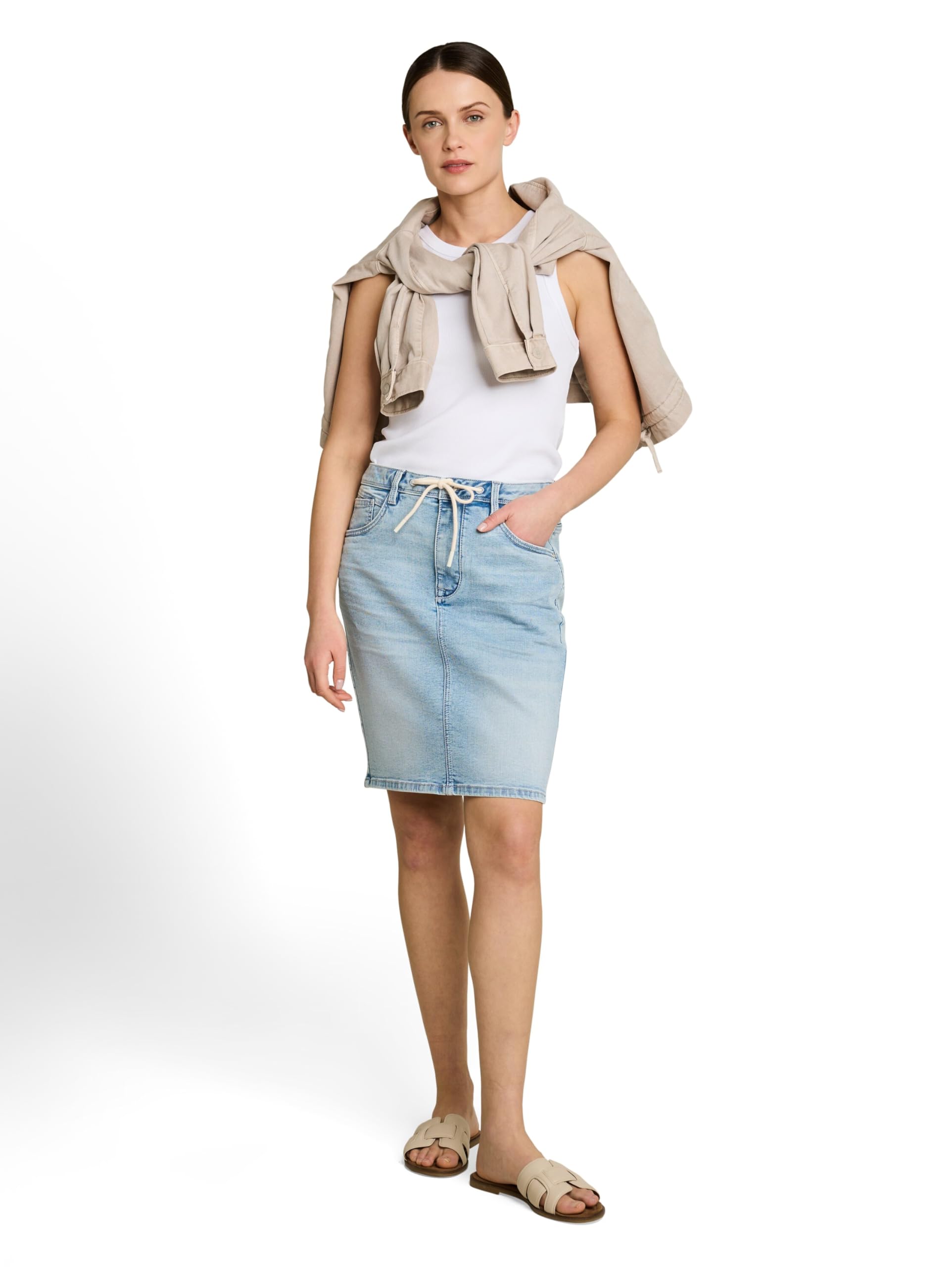 Tom Tailor Damen 1050528 Denim-Rock (1er Pack)