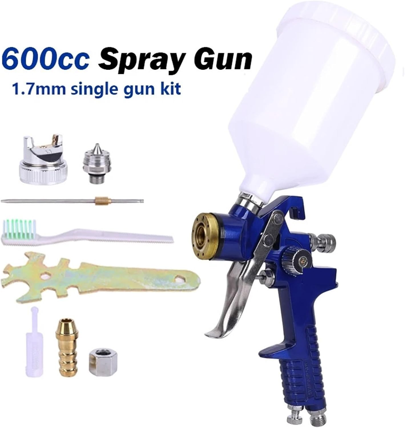 H827 Airbrush HVLP 1.4mm 1.7mm 2.0mm Paint Spray Airbrush for Car Pneumatic Tool Kit High Atomization Painting(1.7mm Spray Gun Set)