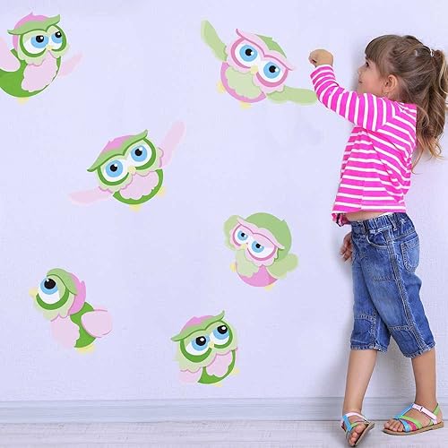 calcomanía de Pared, búho establecidos por chromantics