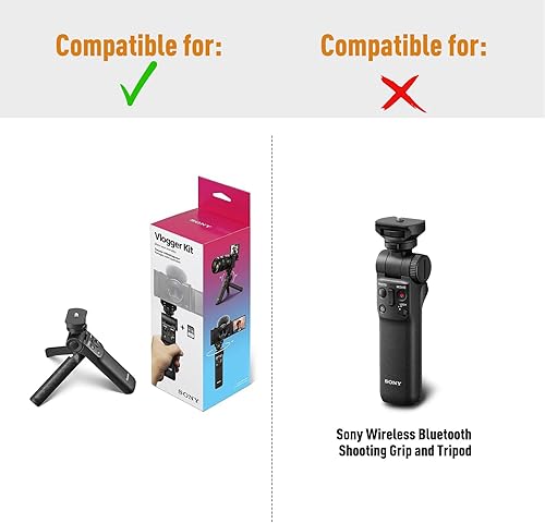 Miniatura 3 de LTGEM - Funda compatible con cámara digital Sony ZV-1F  ZV-1  ZV-1 II Vlog - Kit de accesorios para cámara digital, trípode, micrófono y vlogger con