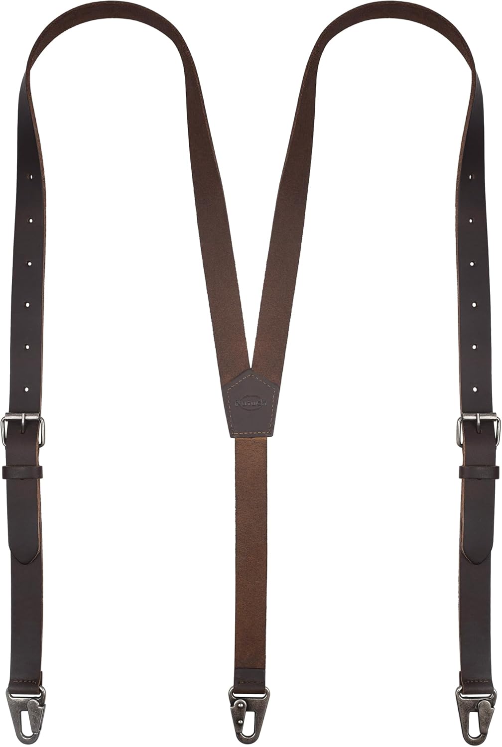 Full Grain Leather Suspender for Men | Vintage Leather Suspenders | Y Design | Groomsmen Wedding Gifts