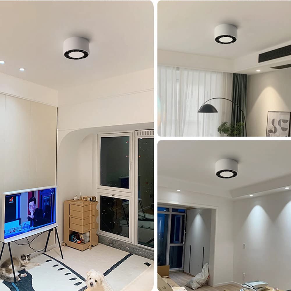 Spot LED d'intérieur, Mini Spot monopoint en saillie, Spot cylindrique en Aluminium, Spot directionnel pour Salon, Chambre, Couloir, Cuisine