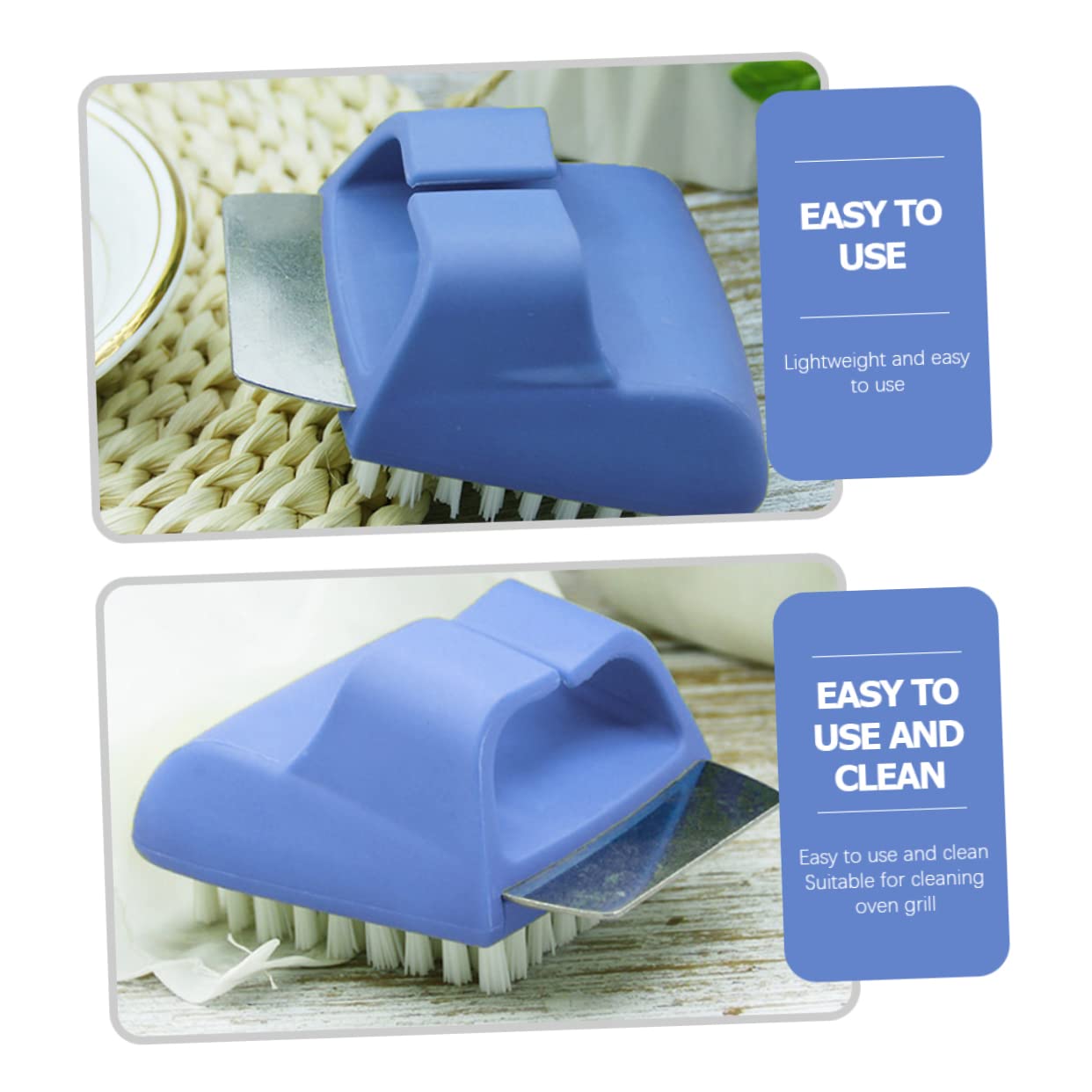 SOLUSTRE Barbecue Grill Cleaning Brush and Scraper for Easy Oven Grill Maintenance Lightweight and Compact Design Present for Enthusiasts