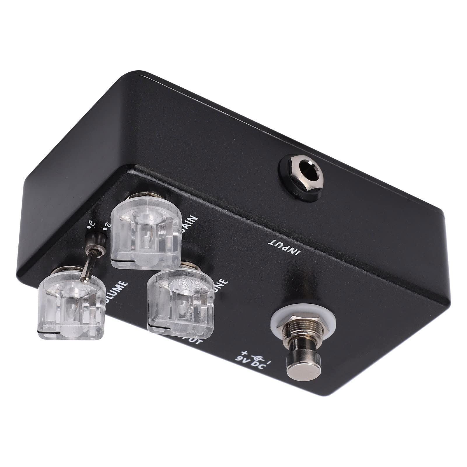 Pedale Effetto Chitarra Super Rat Strumento di Distorsione Regolabile per Musicisti Black Metal 1 unità