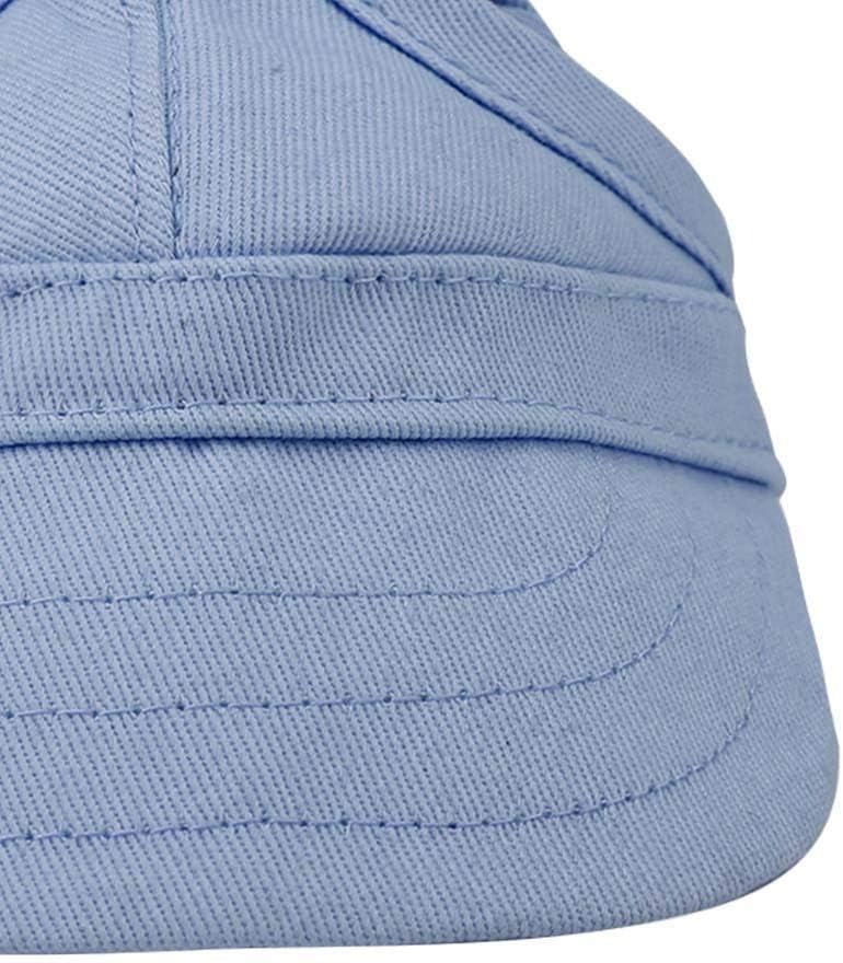 Fdit Pet Dog Sun Protection Visor Hat with Adjustable Strap Sport Hat (Blue L)