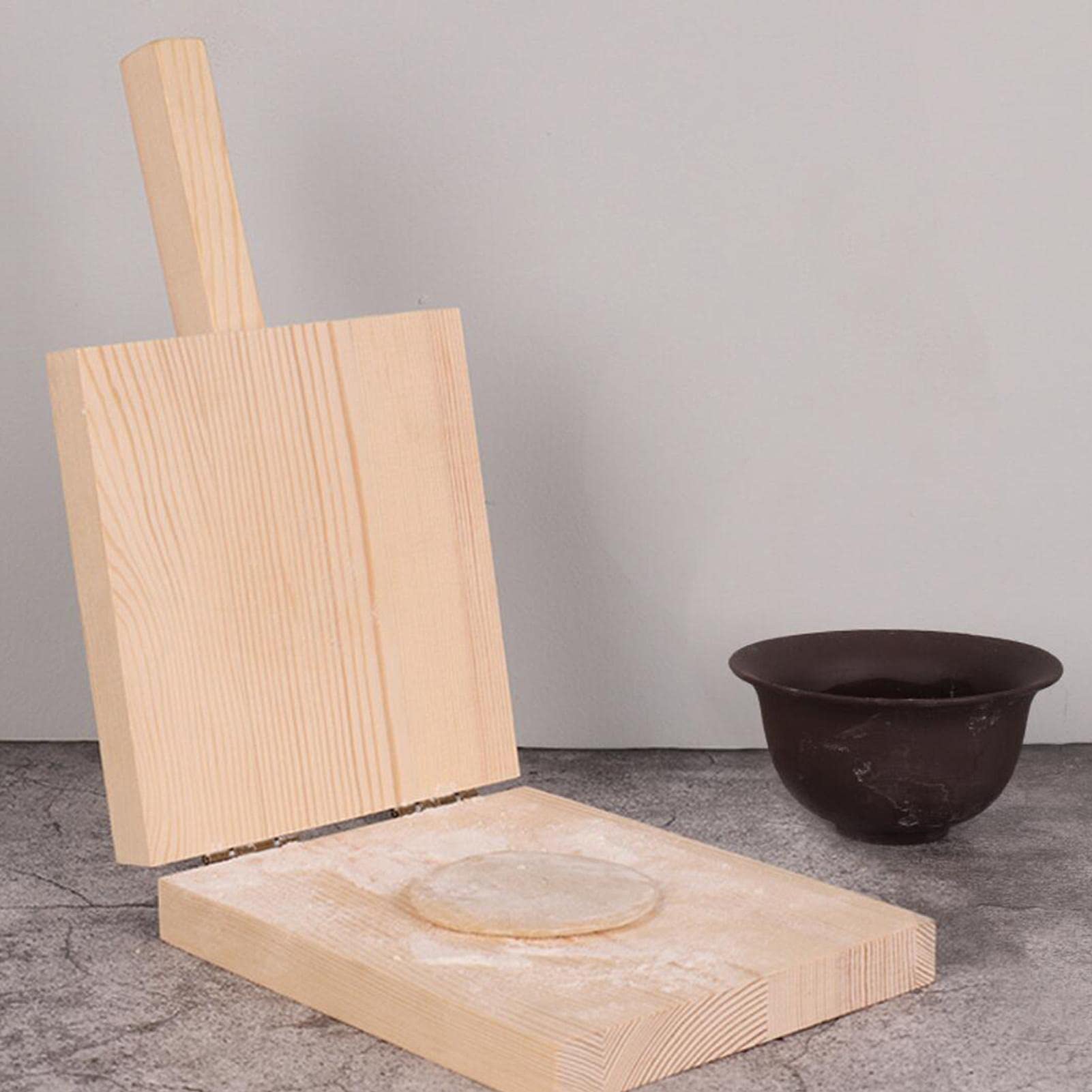 Amazon.co.jp: トルティーヤプレス トルティーヤメーカー 木製 矩形