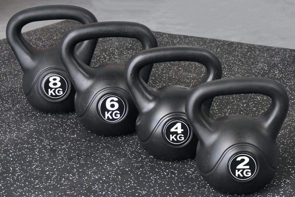 Phoenix Fitness RY1421 Vinyl Kettlebell - Zwaar gewicht Kettle Bell voor Home Gym Workout Apparatuur Kracht Fitness Pilates Gewichtstraining - Roze, 4kg