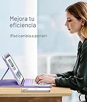 Vista 7 de Hamile Funda para iPad de 11ª y 10ª generación con teclado - 7 colores retroiluminados Inalámbricos Desmontable Folio Funda de teclado con soporte