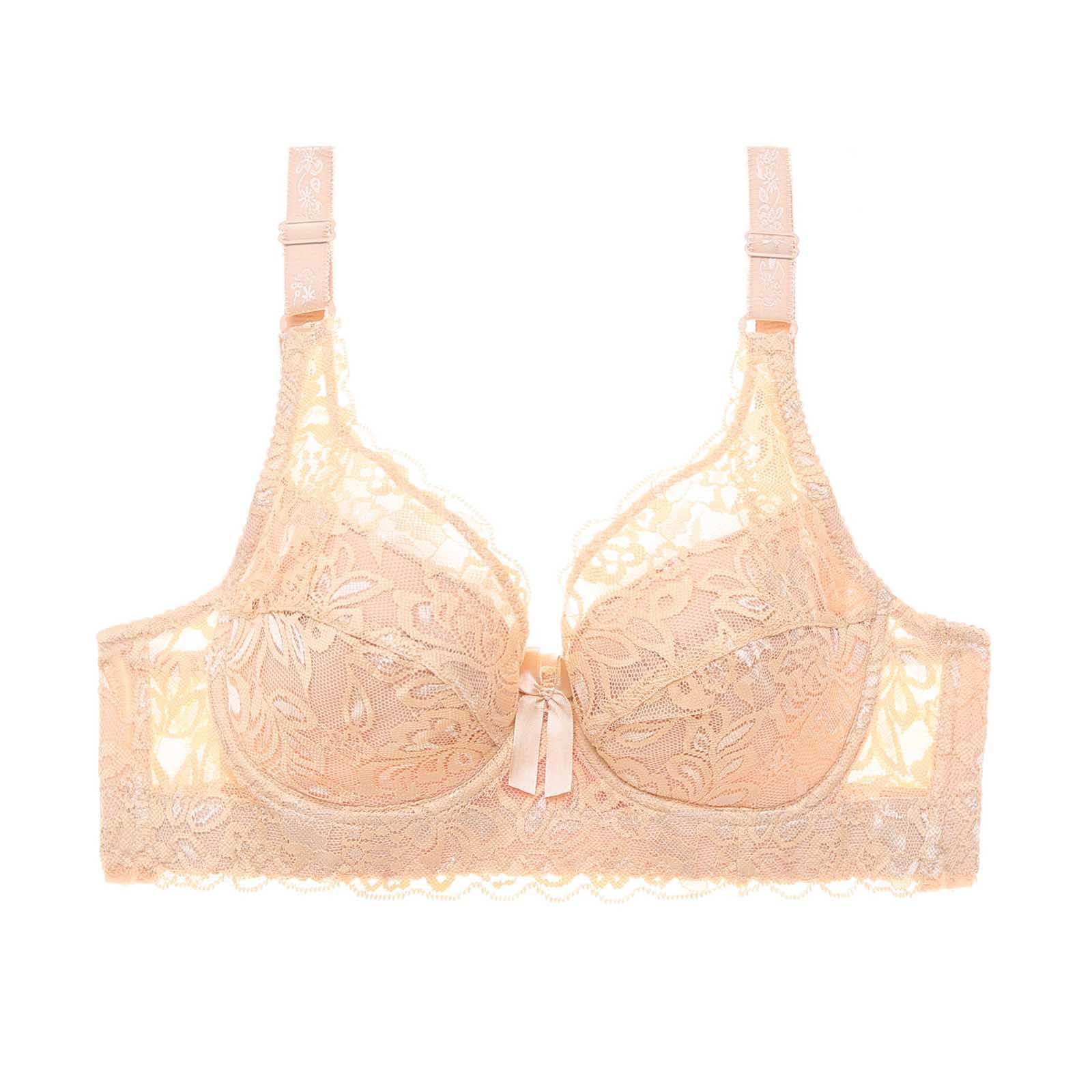 Lace Bras for Women Underwire All Day Comfort Large Bust Everyday Bra Plus Size Full Coverage Soft Bralettes
