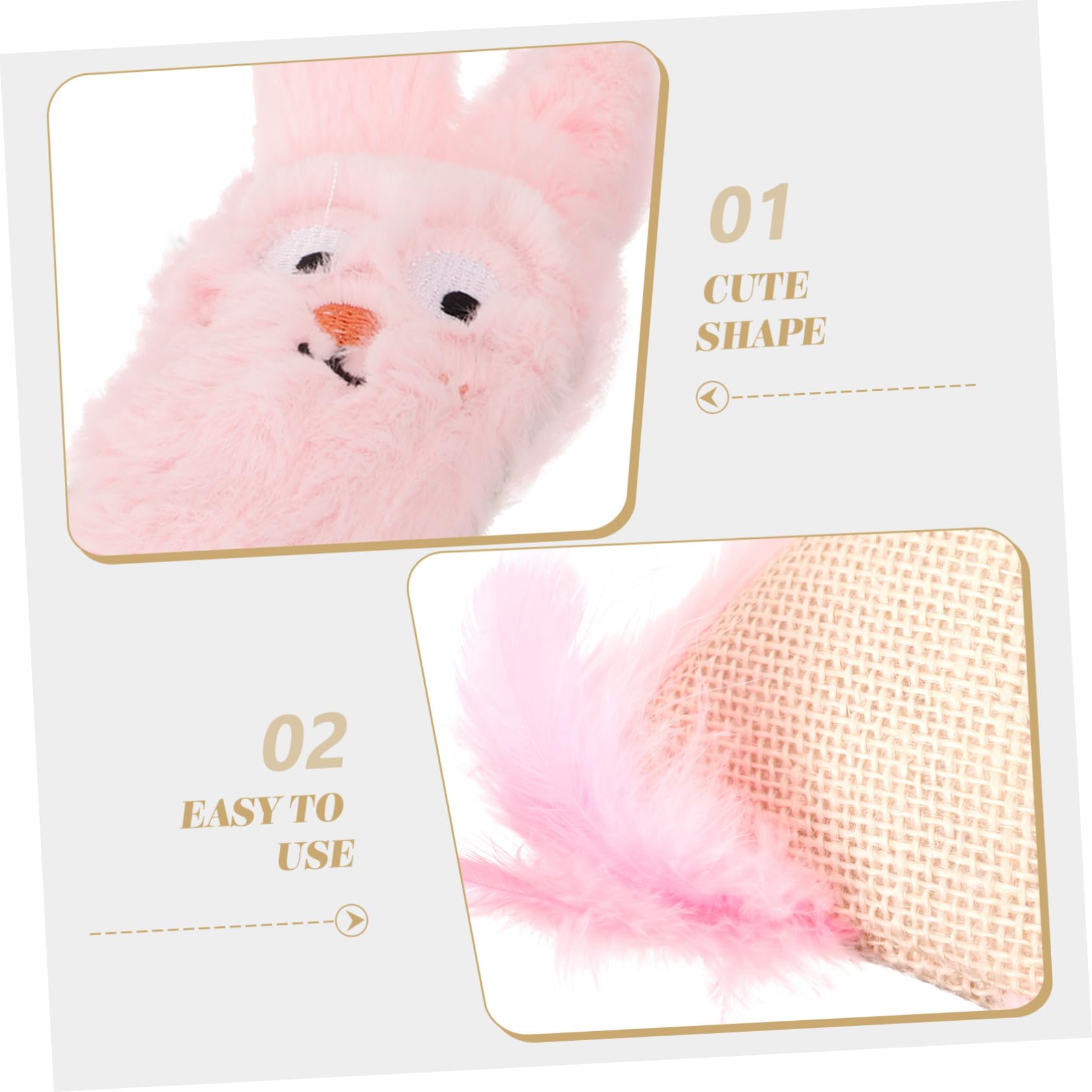 Toddmomy d'herbe à Chat De De Chat De Voiture pour Chat Herbe à Chat Drôle Chat pour Chats D'intérieur Trousse pour Chat Jouets Rose Peluche