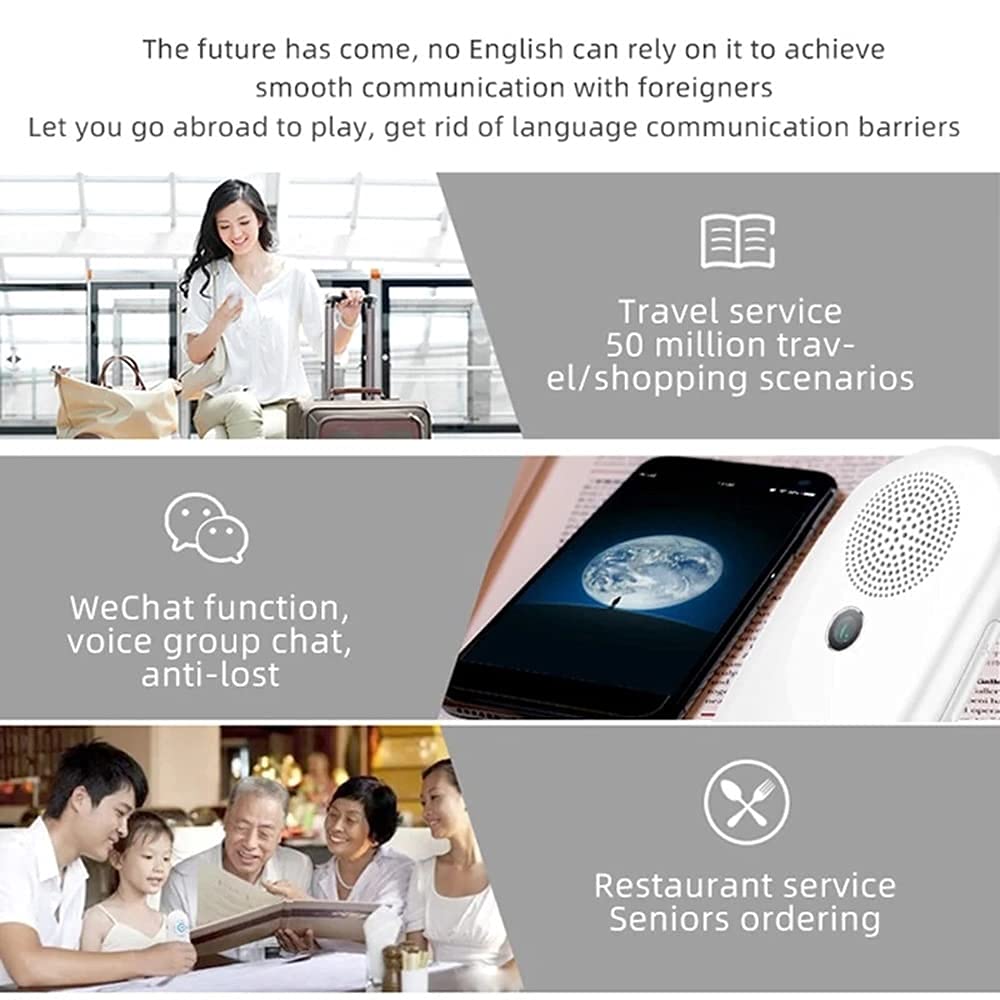 Urządzenie do tłumaczenia języka Klasyczne urządzenie do tłumaczenia języka Wifi Offline Photo 102 języki Wifi Instant Smart Translat (kolor: A) Rodzina Comfortable anniversary