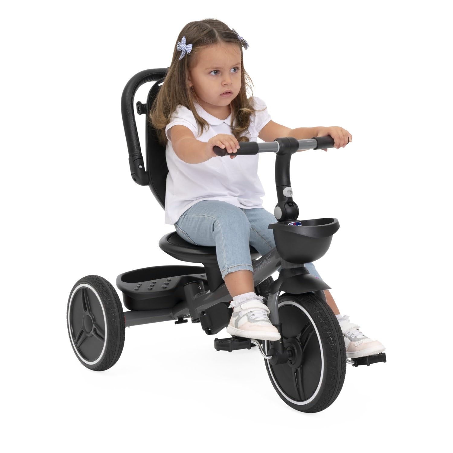 Chicco Triciclo Evolutivo 4 en 1 para Niños de 6 Meses a 5 Años, Asiento Reversible, Manillar Telescópico y Cierre Compacto, Triciclo Plegable con Toldo Parasol y Freno Centralizado