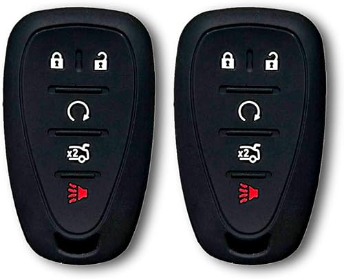 Autobase Funda de silicona para llavero de Chevy Malibu Camaro Trax Traverse Trailblazer Sonic Blazer Cruze Volt Equinox Spark | Accesorio de