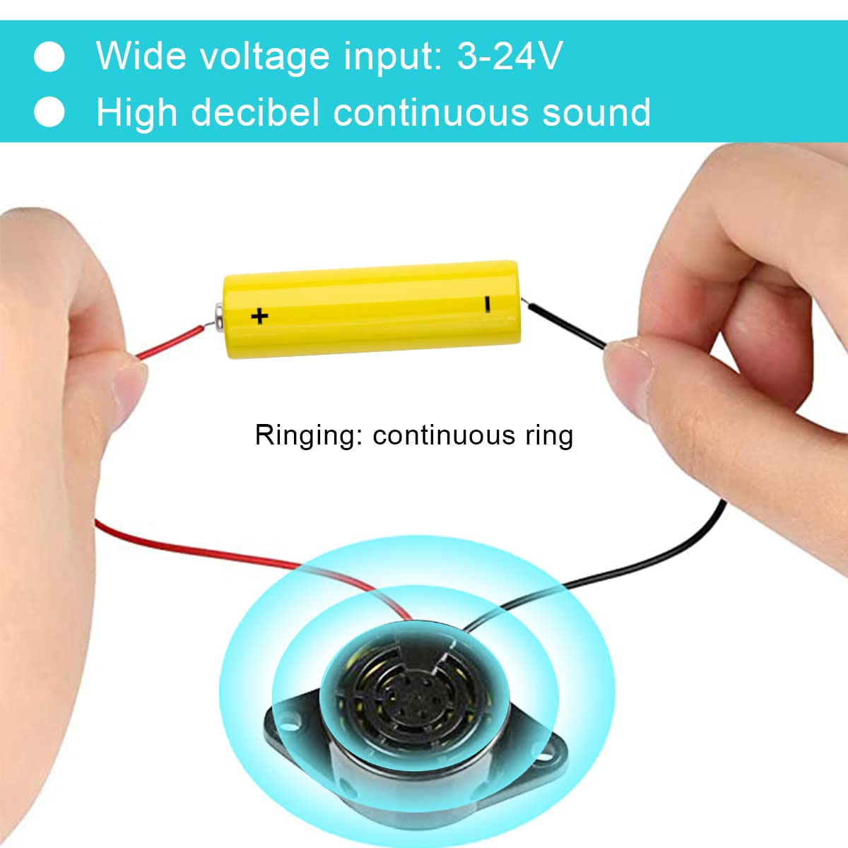 Amazon.co.jp: DAOKAI 10Pcsの電子ブザー警報3-24V 12Vの活動的な電子