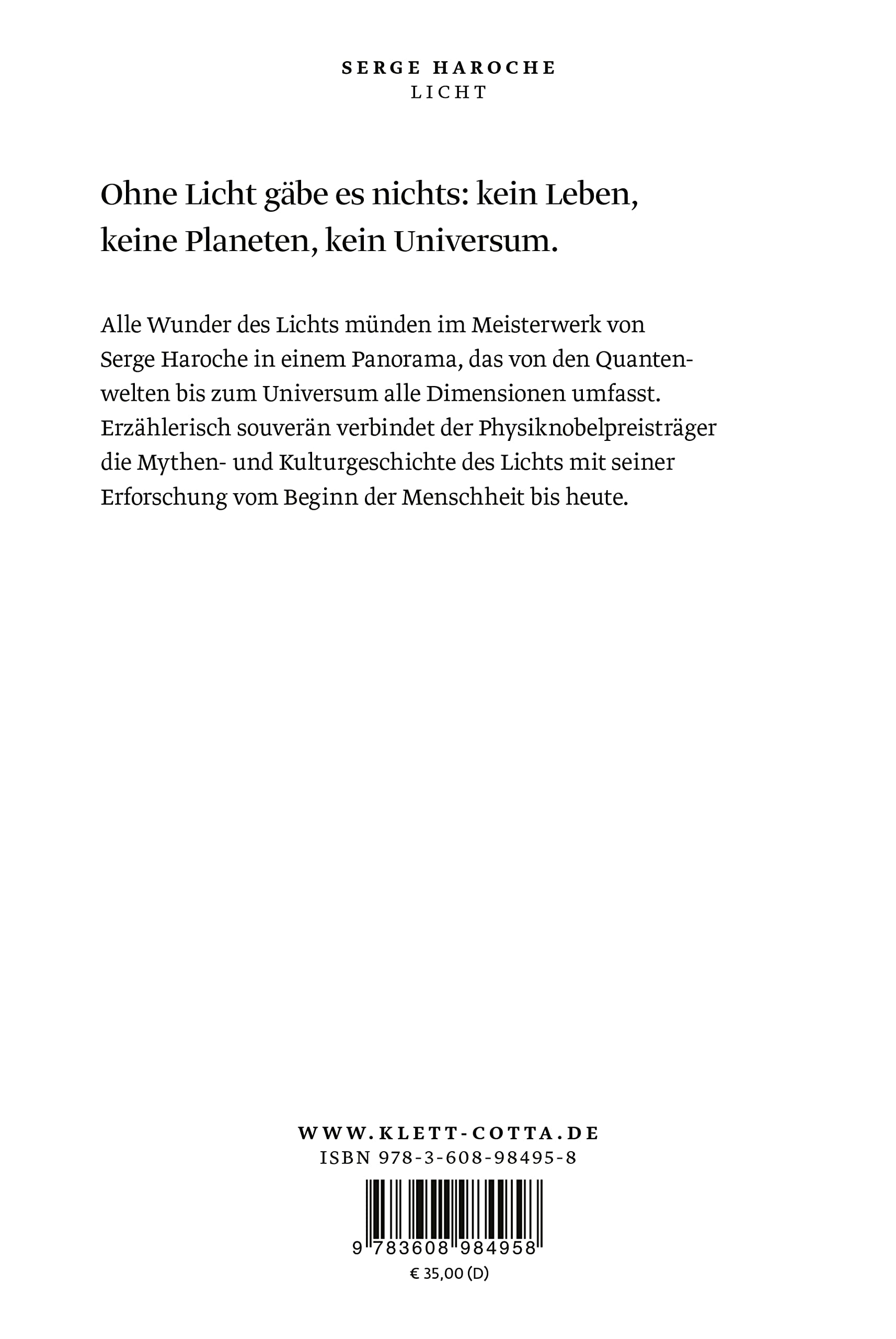Licht: Eine Geschichte