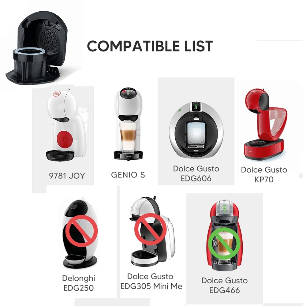 Adattatore per capsule di caffè BENFUCHEN compatibile con Genio S/Piccolo XS, porta convertitore per capsule di caffè Nes Presso OriginalLine, accessorio per macchine da DolceGusto