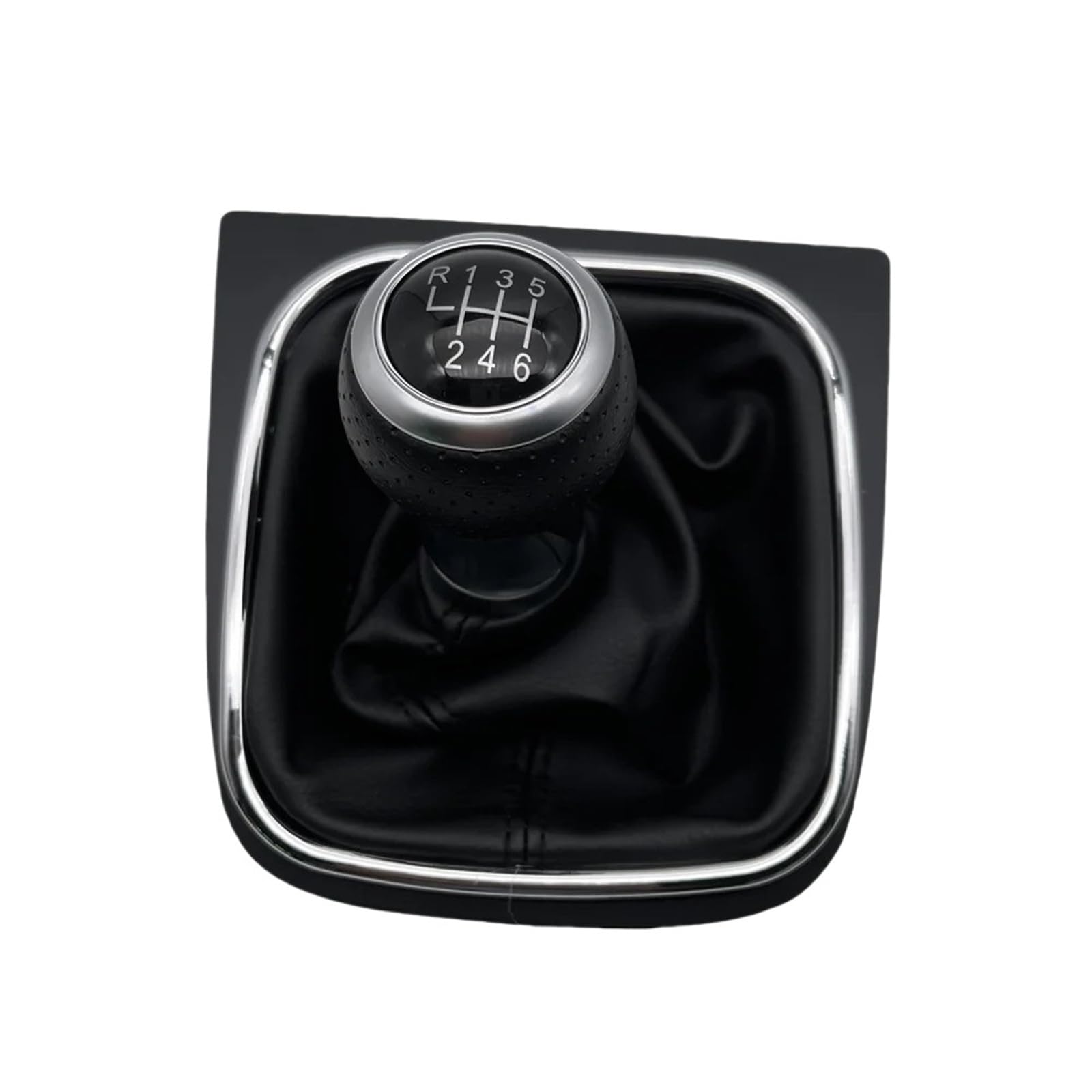 XZCVTYW Car Shifter Adapter Shifting Lever Replacement 5/6 Speed Car Parts for Jetta 5 6 Golf 6 VI MK5 MK6 5KD 711 113 5KD711113 Accessories(Black Stitch 6Speed)