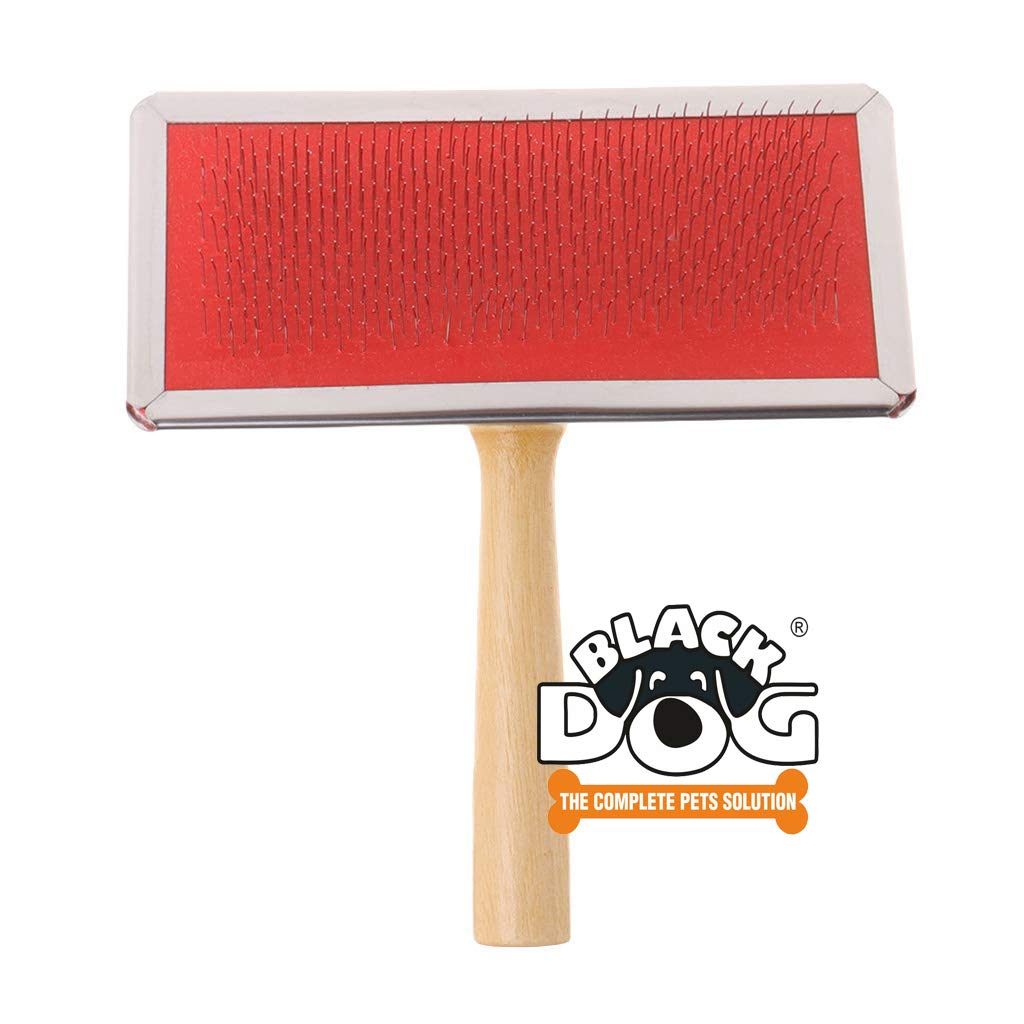 BLACK DOG Pet Comb,Pet Grooming Slicker Brush Shedding Hair Remove Brush Wood Handle Dog Cat Cleaning Supply Shot Hair/Long Hair (Large) (B07XRPGTKB) Amazon Price History, Amazon Price Tracker
