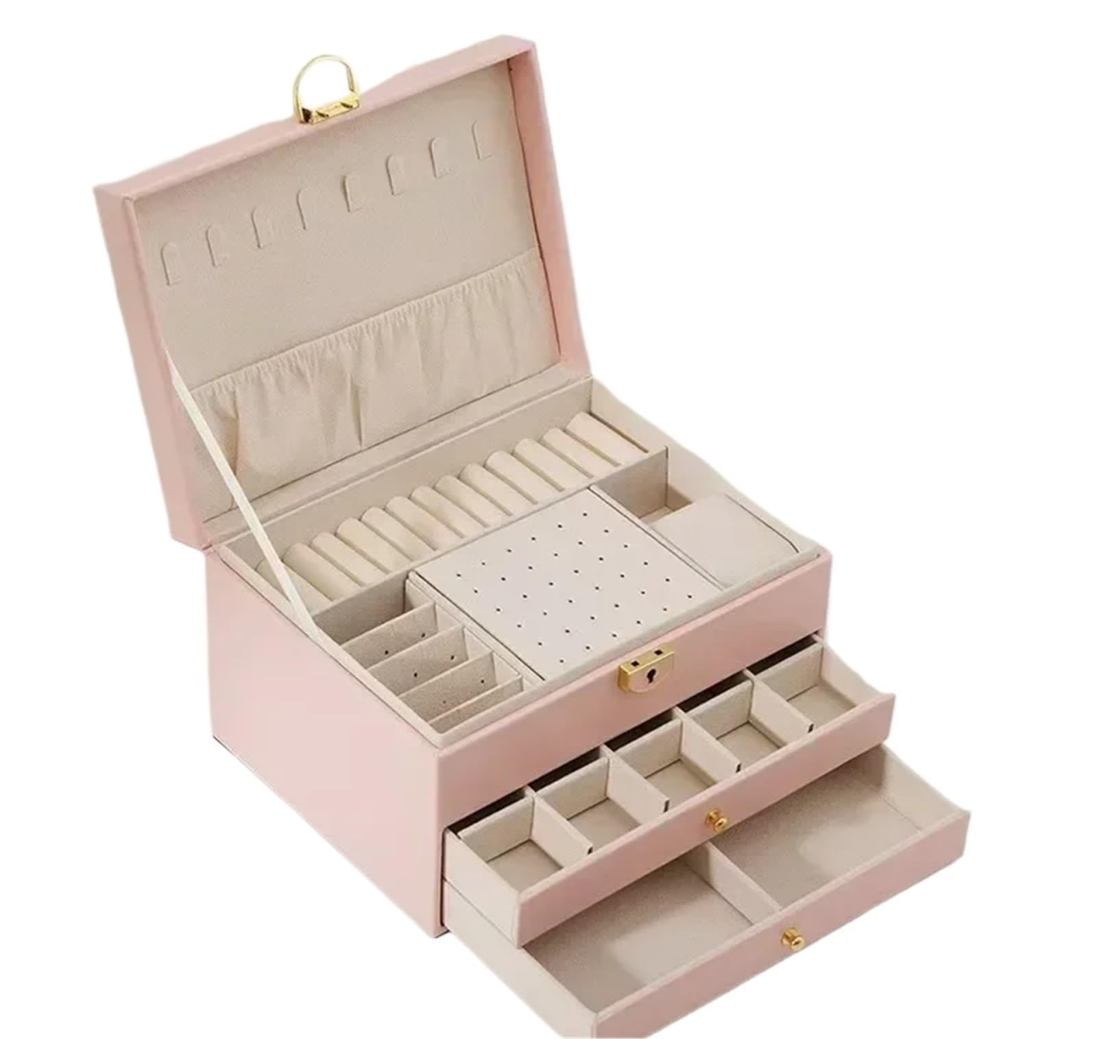 Organizzatore Di Gioielli Da Viaggio Jewelry Organizer Box With Large Capacity And Exquisite Design For Necklaces And Earrings Per Anelli E Collane