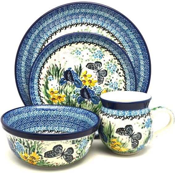 Polish Pottery 4-pc. Place Setting with Standard Bowl - Unikat Signature - U5132