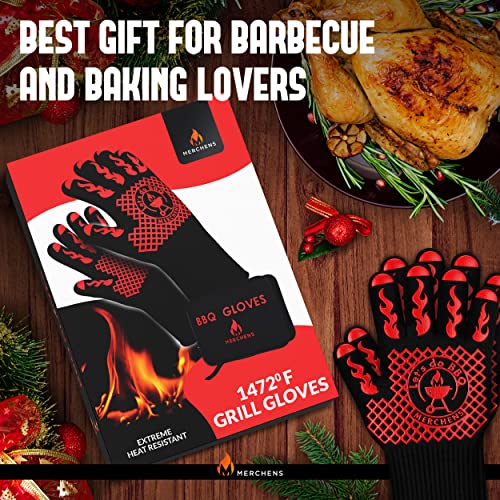 M Merchens Pro-Series Bbq Gloves - Heat Resistant Grill, Grilling, And Oven Gloves For Culinary Experts - Extreme Fireproof Protection, Silicone Grip, Extra Long Mitts - Indoor & Outdoor - With Protective Case thumb #8