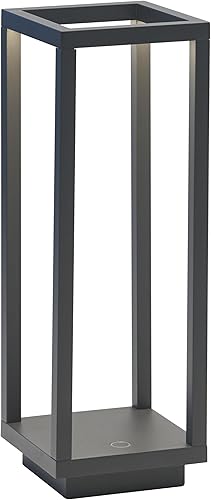 Lámpara de mesa para el hogar gris oscuro