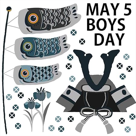 Amazon スクウェアショップ ウォールステッカー こいのぼり ミニ 室内 子供の日 こどもの日 飾り 鯉のぼり 男の子 おしゃれ 端午の節句 飾り付け 装飾 ウォールステッカー オンライン通販