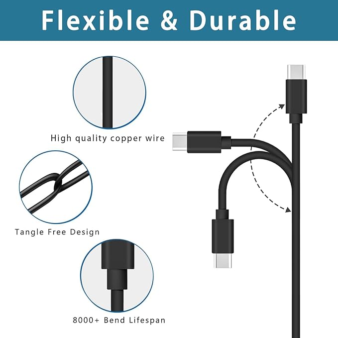 Cargador USB C Rápido 10W para Kindle Fire Tablet y E-Reader miniatura 6