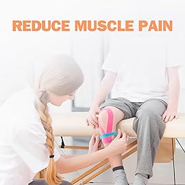 OK TAPE Regular Original Cotton Kinesiology Tape (2 Pack), Elastic Water Resistant Therapeutic Athletic Tape, Latex Free, Injury Recovery, Uncut K Tape 2in16.4ft - Purple