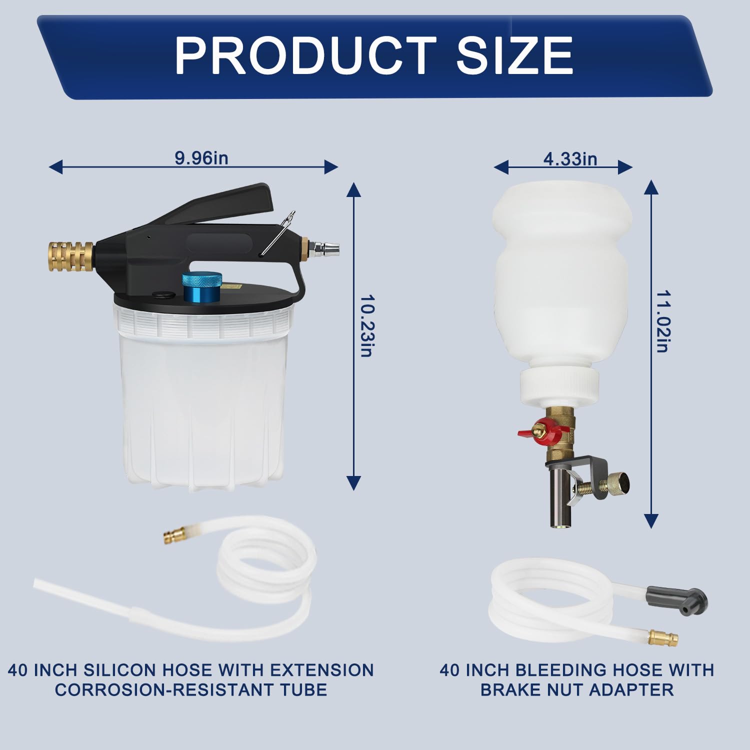 Buy 2 In 1 Brake Bleeder Kit Handheld Vacuu Pup Test Set For - Foto 3