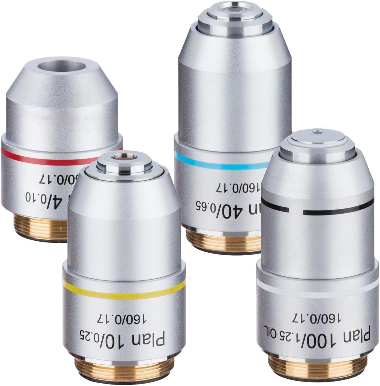 AmScope PAX Plan Objective Lens Set