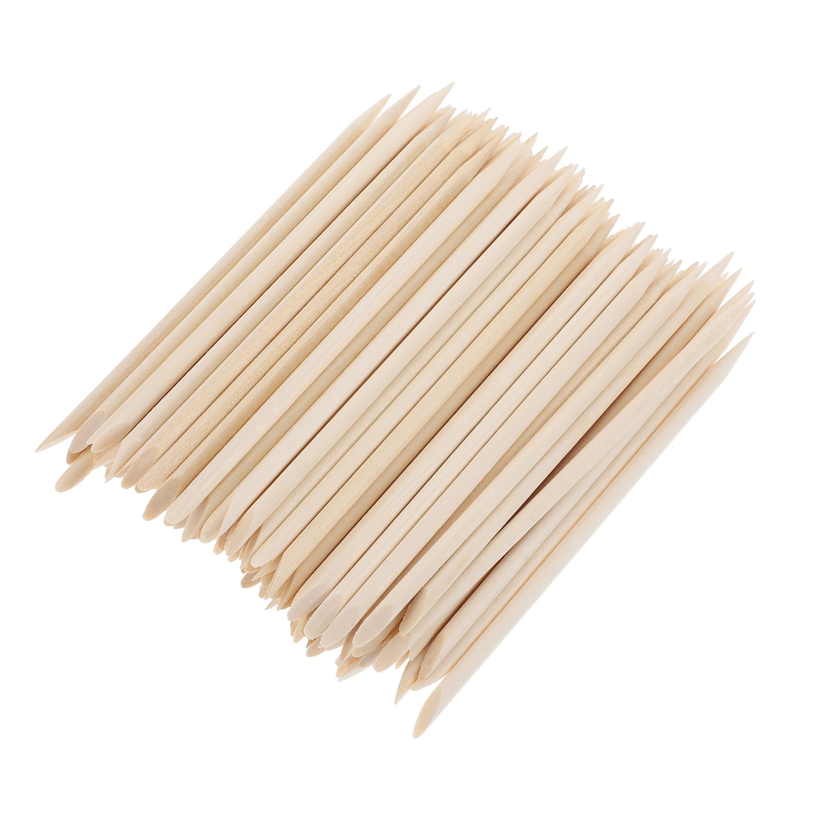 Healeved Trimmer Cuticle Remover 300pcs Pack Wood Nail Stick Nail Manicure Pedicure