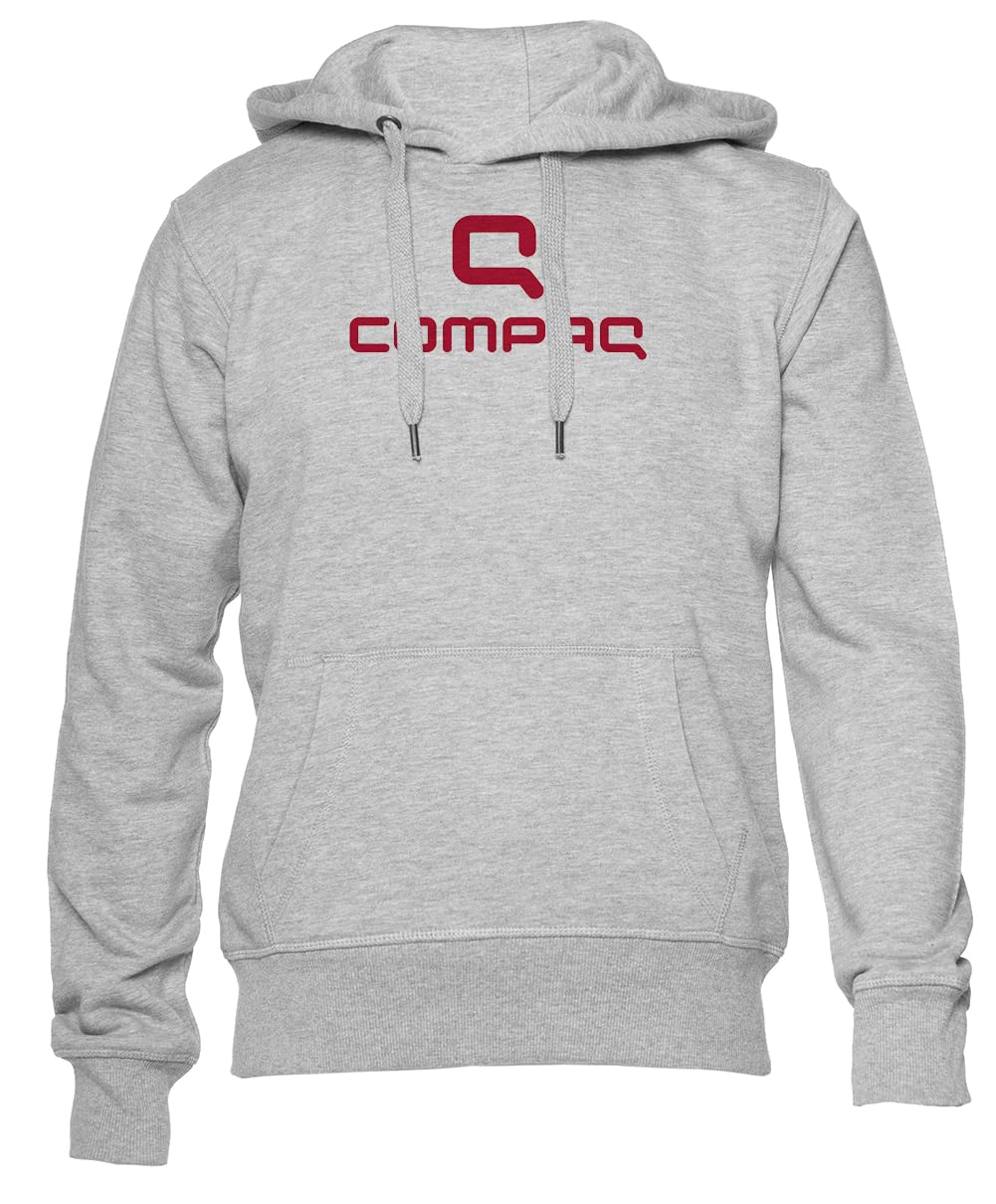 Compaq Czarna Bluza Unisex Z Okrągłym Dekoltem Unisex Grey Hoodie Crewneck