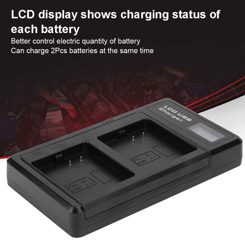 Cargador de Batería con Ranuras Duales y Pantalla LCD para Pro y Pro 2, 2 Baterías de Litio de 2440 MAh, Construcción ABS de