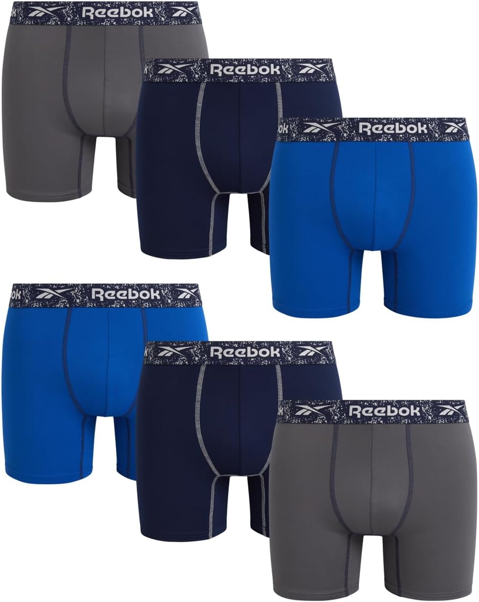 Men's Sport Soft Performance Boxer Briefs (6 Pack)