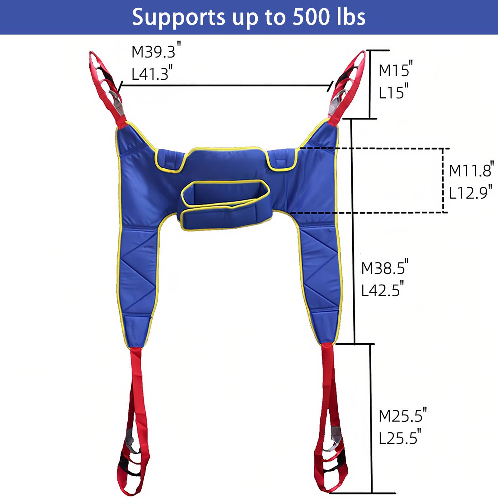 Cintura di trasferimento per sollevamento paziente, per anziani e disabili, multifunzionale per trasferimento di sicurezza, carico massimo 230 kg