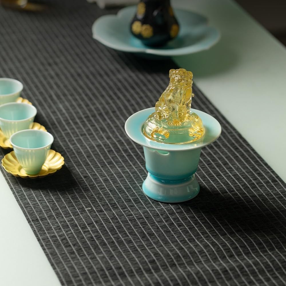 Torri dei gioielli Bruciatore di incenso fatto a mano in ceramica orientale | For il tè Gongfu e l'arredamento Zen