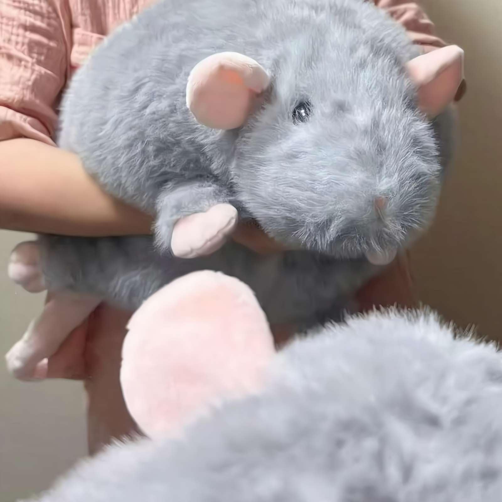 Funny Jumbo Rat Plush, Realistic Cute Rat Pillow, Soft Stuffed Animal For Birthday Christmas Decoration White Elephant Gifts For Adults Novelty Gifts