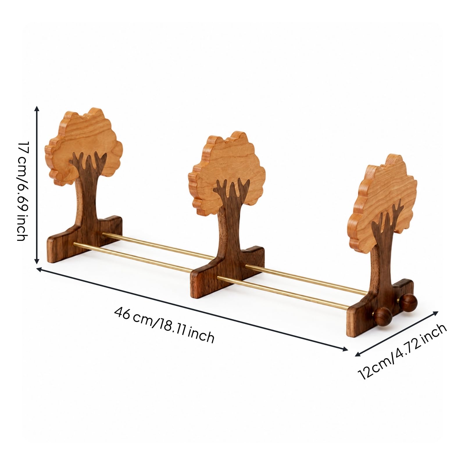 Buchständ aus Tischbuchständ vschleißfest Buchstütze mit Baummotiv für Schreibtisch, Büchregal, Baum-Buchstütze Standardausführung Mit Einem Bereich
