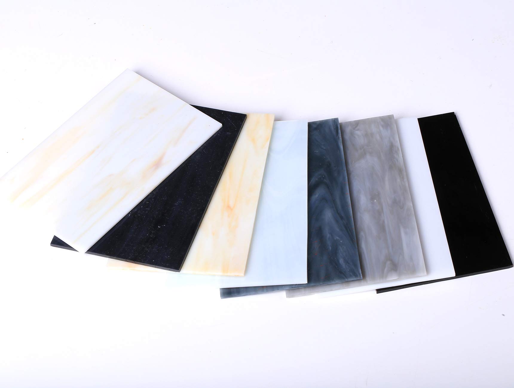 Amazon.com: Pocoukate Stained Glass Sheets 8 pcs Variety Stained