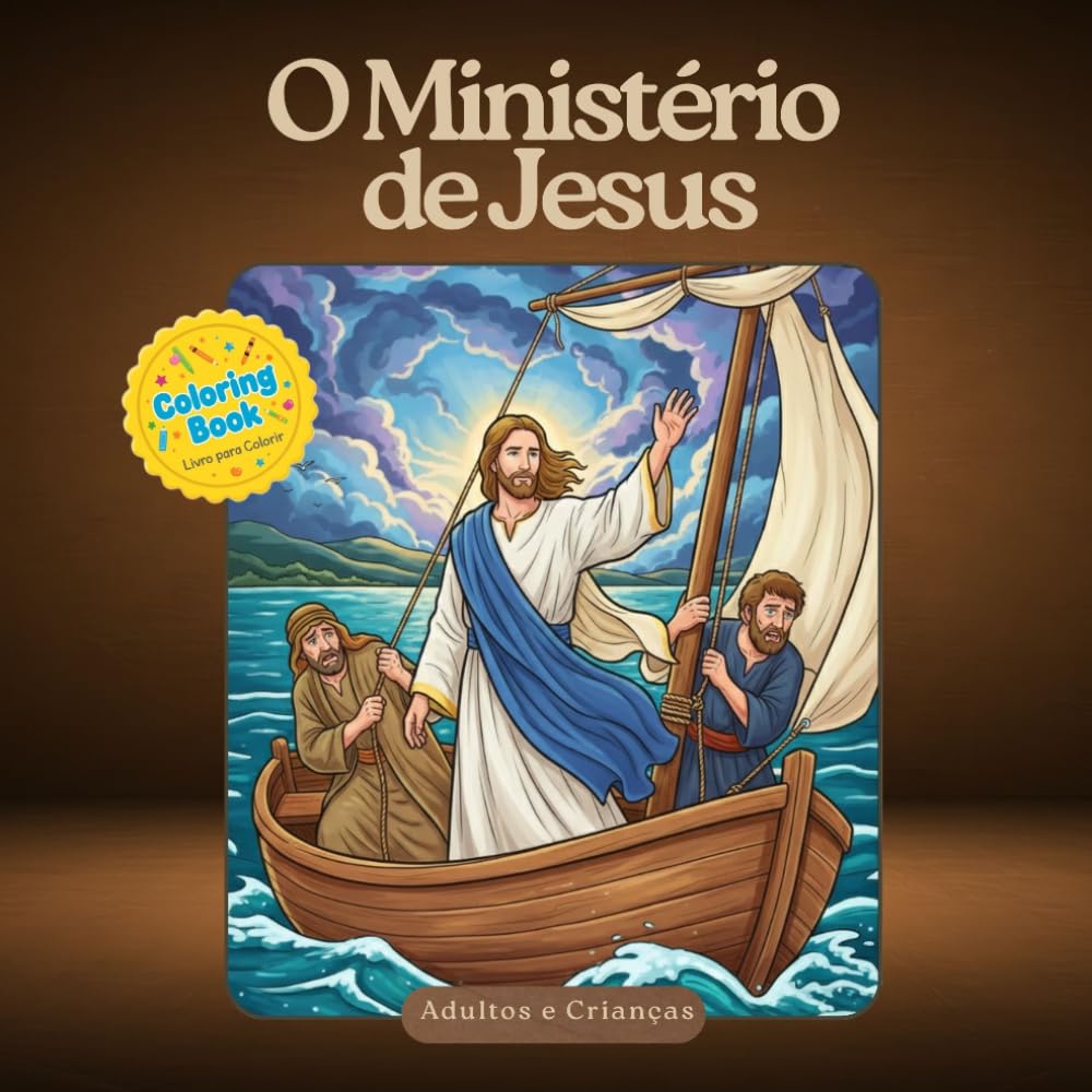 O ministério de Jesus: Aprendendo e Colorindo